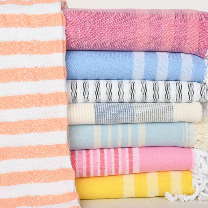 Organic Cotton Custom Beach Towels for Gifts for wholesale by Organic Turkish Towels