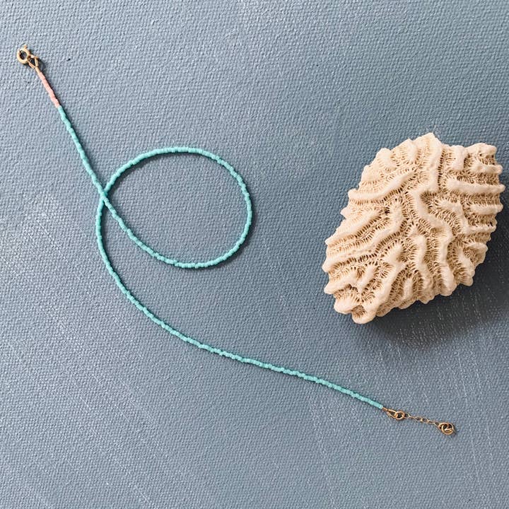 Collar de cuentas de una sola nota, 15-16" turquesa para venta al por mayor de Alice Rise