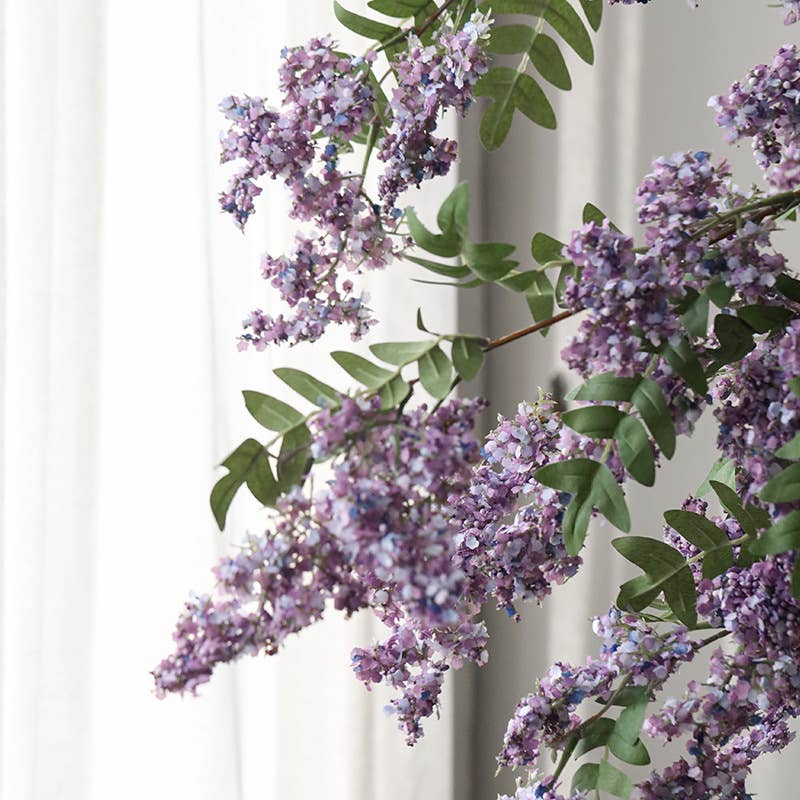 ACNITE(We cover U.S. import duties) - Wholesale Artificial Flowers - Artificial Sophora flowers Purple flowers home/wedding decor3