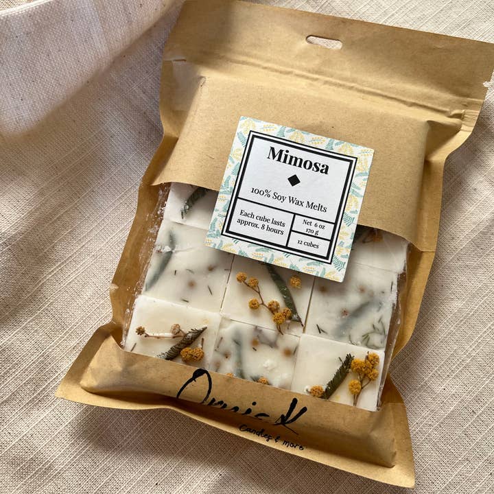 Mimosa Botanical Wax Melts 12 cubes for wholesale by Ornis.K