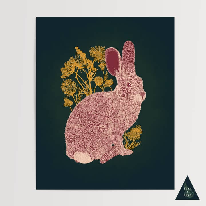 Cottontail Meadows Art Print for wholesale by Fern and Skye