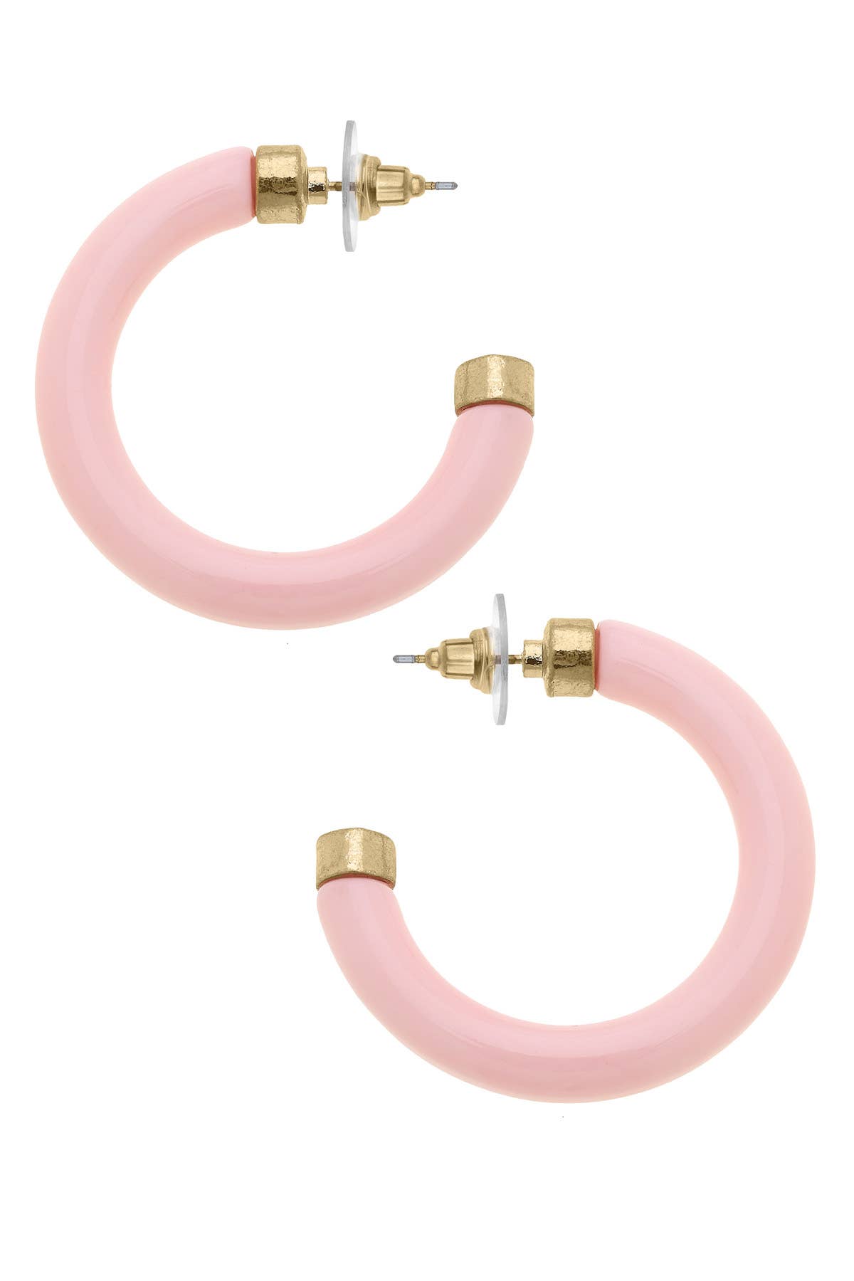 Canvas Style - Wholesale Hoop Earrings - Hillary Resin Hollow Hoop Earrings6