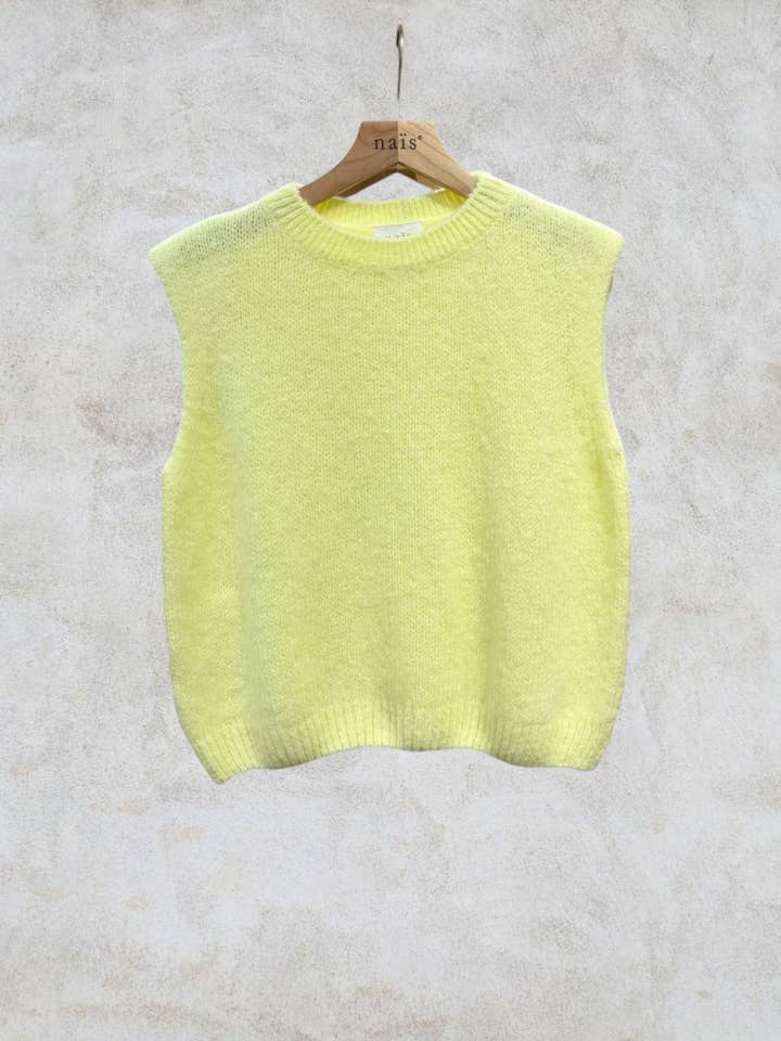NAÏS PARIS - Wholesale Knit Sweater - Women's - Round neck sleeveless sweater in kid mohair and wool11