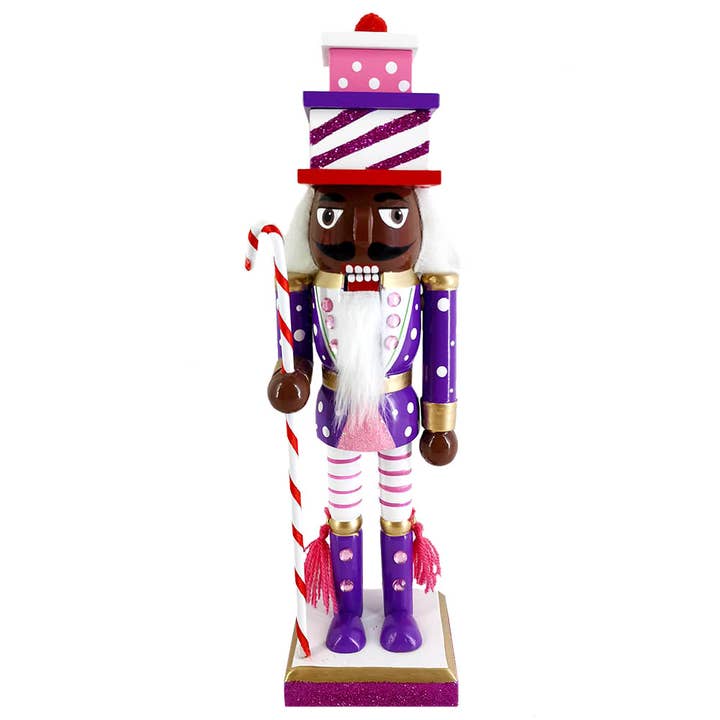 Nutcracker Ballet Gifts - Vendita all'ingrosso Biglietti di auguri per le feste - Schiaccianoci afroamericano Candy Land 10 pollici
