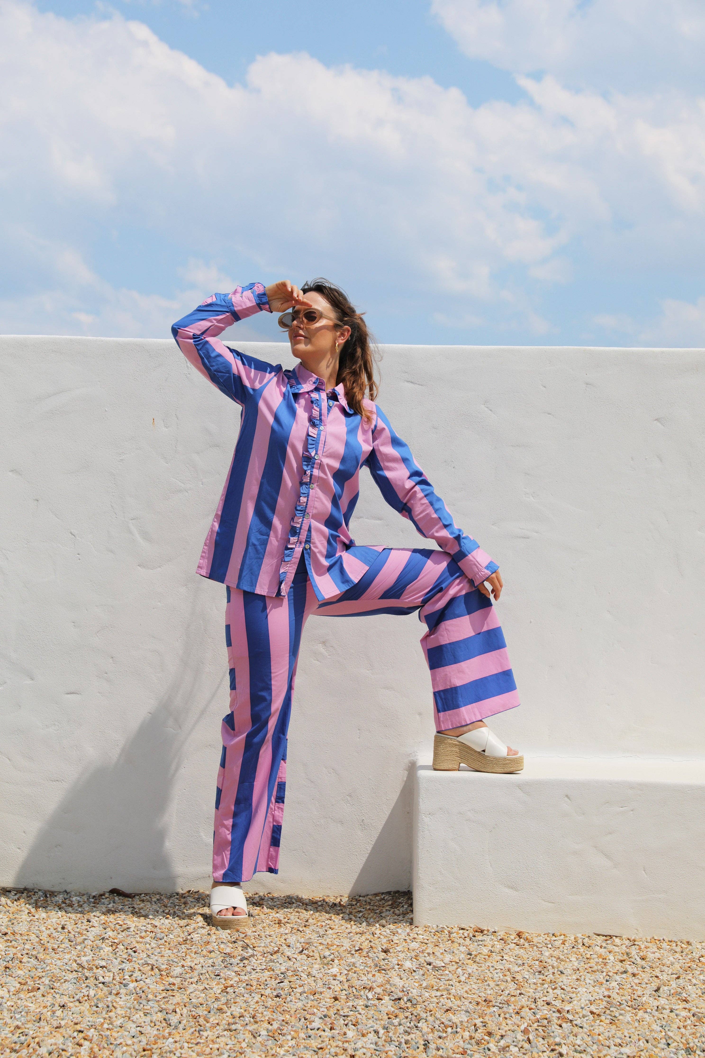 Frank & Dollys - Wholesale Button Down Shirt - Women's - Paloma Shirt - Marino7