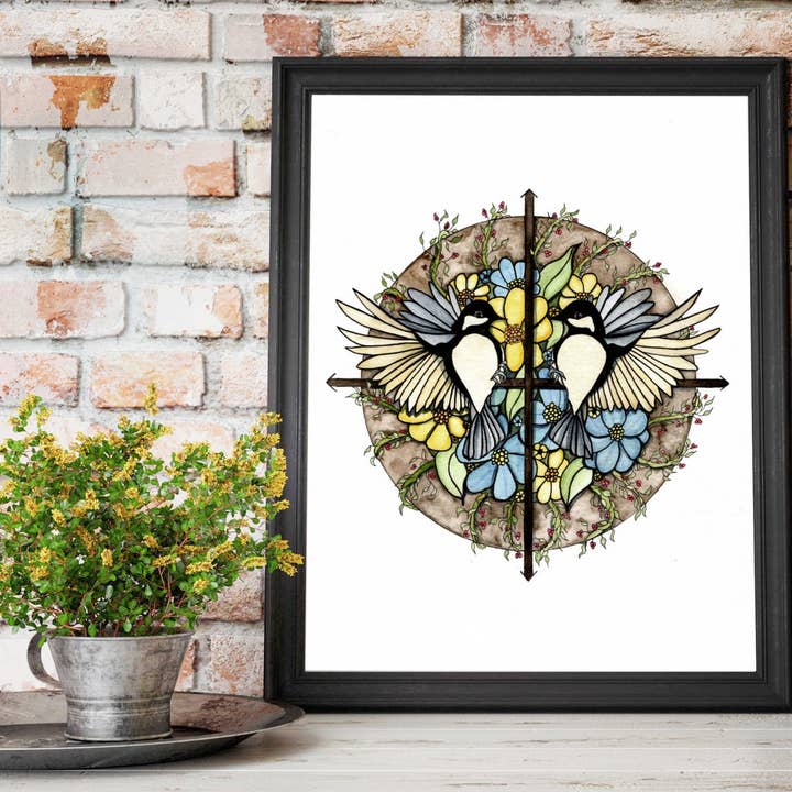 "Finding Direction" Watercolor Painting: Art Print for wholesale by PinkPolish Design
