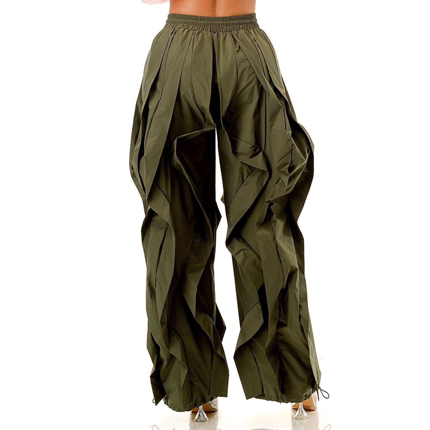 DORCAS – Engroshandel Bukser - Dame – Plus oversized bredbenede joggerbukser med flæser3