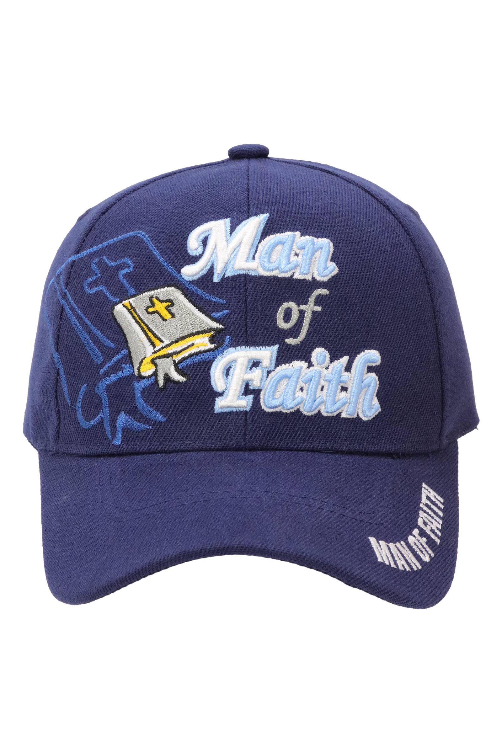 Cap Zone - Wholesale Baseball Cap - Men's - Man Of Faith Proverbs Velcro Back Baseball Cap8