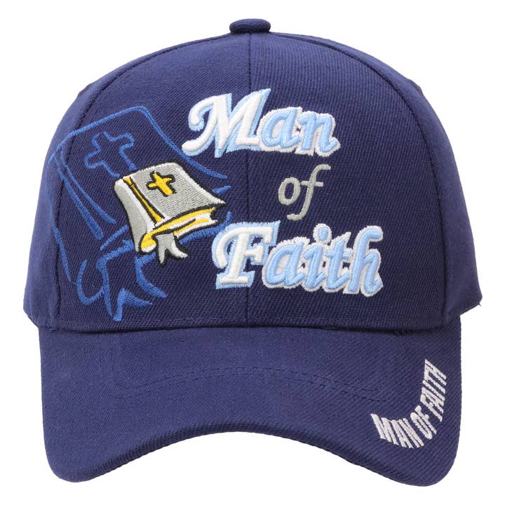 Cap Zone - Wholesale Baseball Cap - Men's - Man Of Faith Proverbs Velcro Back Baseball Cap8