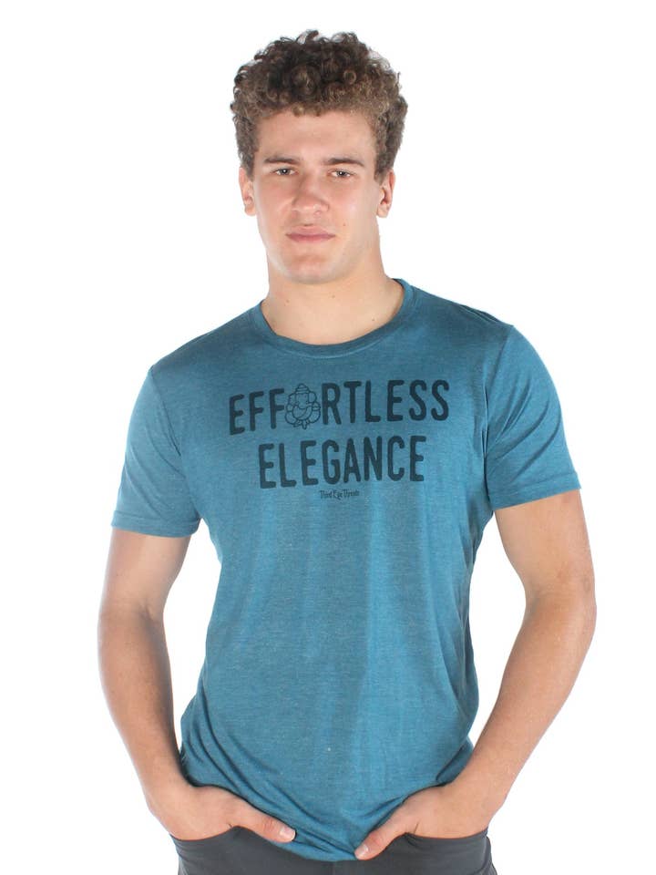 Camiseta de gola redonda sem esforço Elegance Tri-blend por atacado de Third Eye Threads