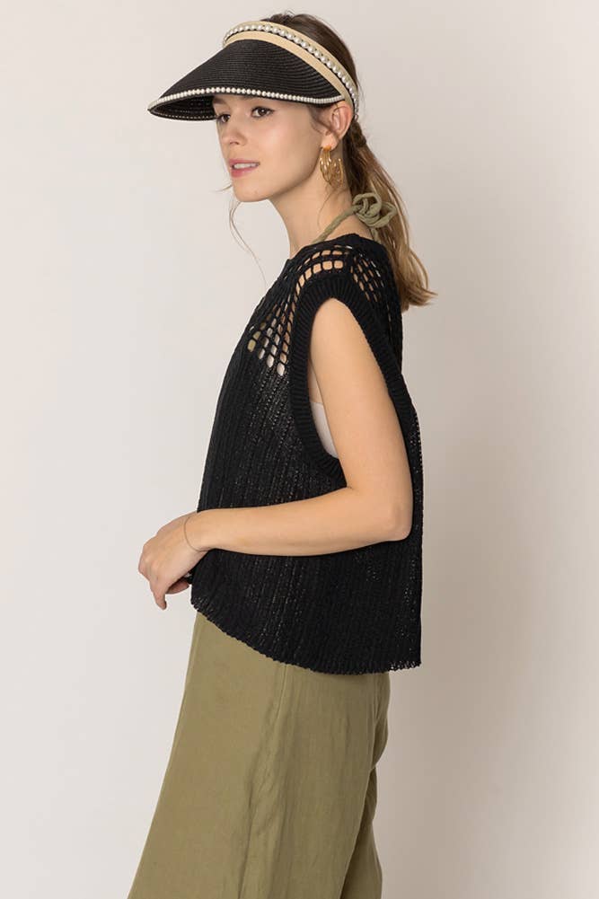 Hana - Venta al por mayor Poncho - Mujer - Poncho de verano con parte superior de ganchillo con cierre en el pecho4