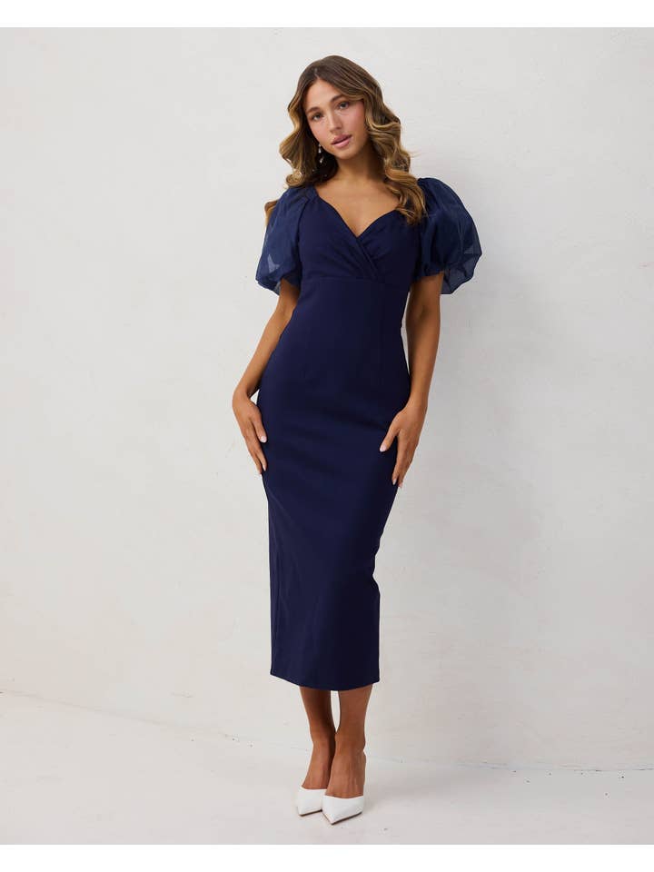 Twosisters The Label – wholesale Klänning - Dam – Jeslyn-klänning i marinblått från Twosisters The Label1