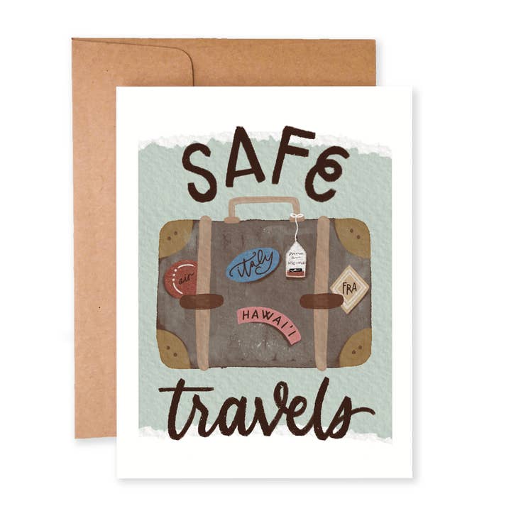 Safe Travels | Traveling Card for wholesale by Paper Dove Shop