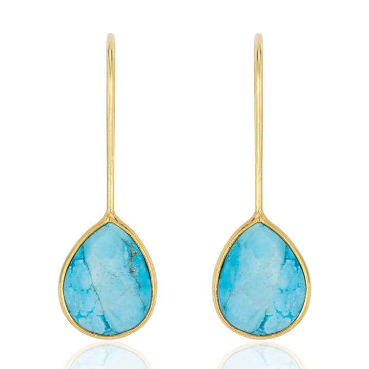 Orecchini pendenti Milano Turchese per la vendita all'ingrosso da parte di Elli Parr Jewelry