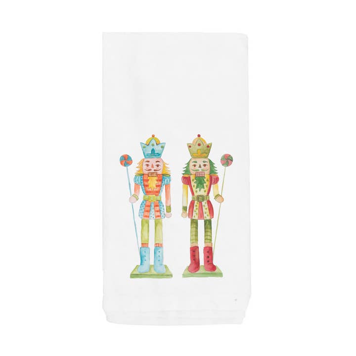 Holiday Nutcrackers Tea Towel for wholesale by Mads Studio & Co.