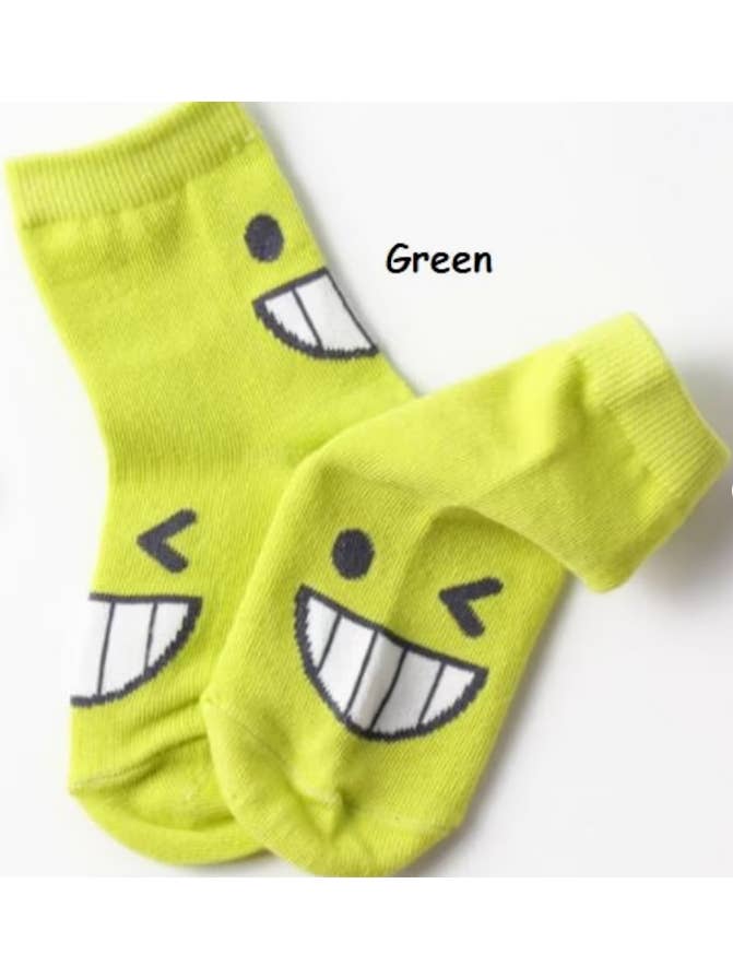 Comfortarians - Wholesale Socks - Kids & Baby - Happy Face Colorful Baby Toddler Anti Slip Walking Socks
