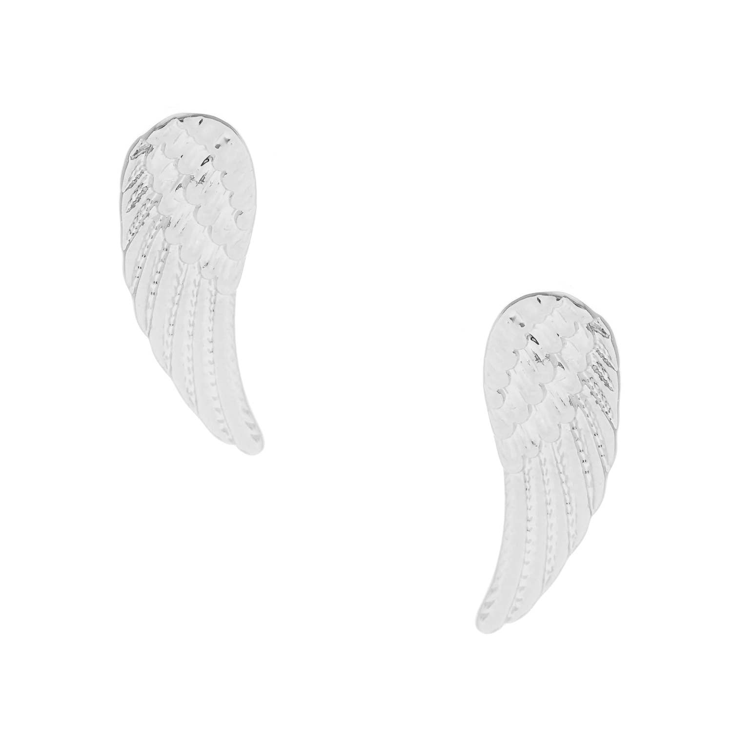 Fashion City - Wholesale Stud/Post Earrings - Gold Dipped Wings Post Earrings2