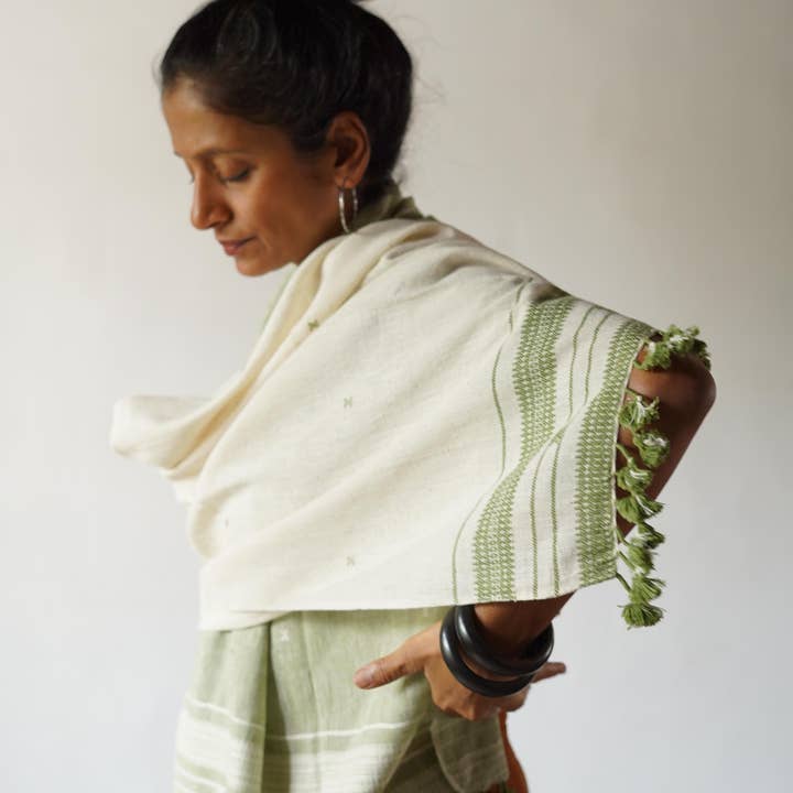 Annahmol - Wholesale Scarf - Unisex - Organic Indigenous Woven Cotton & Natural Dye Scarf7
