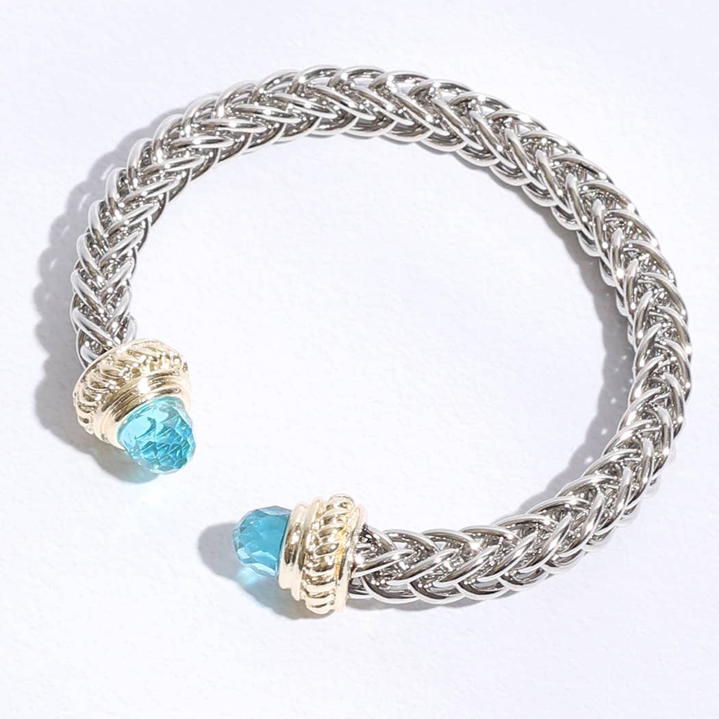 Fashion City – wholesale Cuff bracelet – 7MM Bangle Bracelet Ponytail Square1