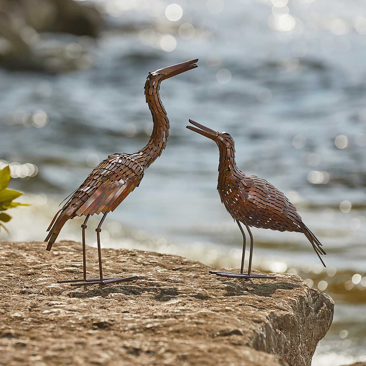 SERRV International - Wholesale Decorative Figurine - Copper Cranes - Set of 21