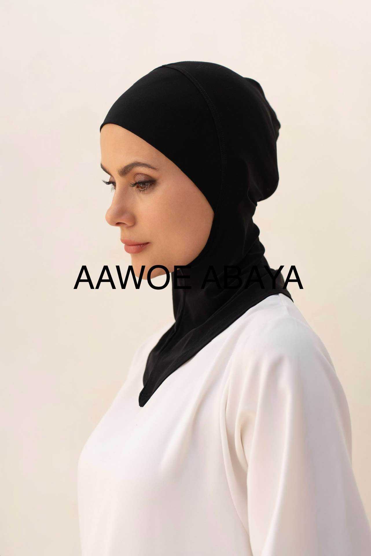 Aawoe Abaya – wholesale Hijab - Dam – Elegant hijabmössa med kaffekant - 228838