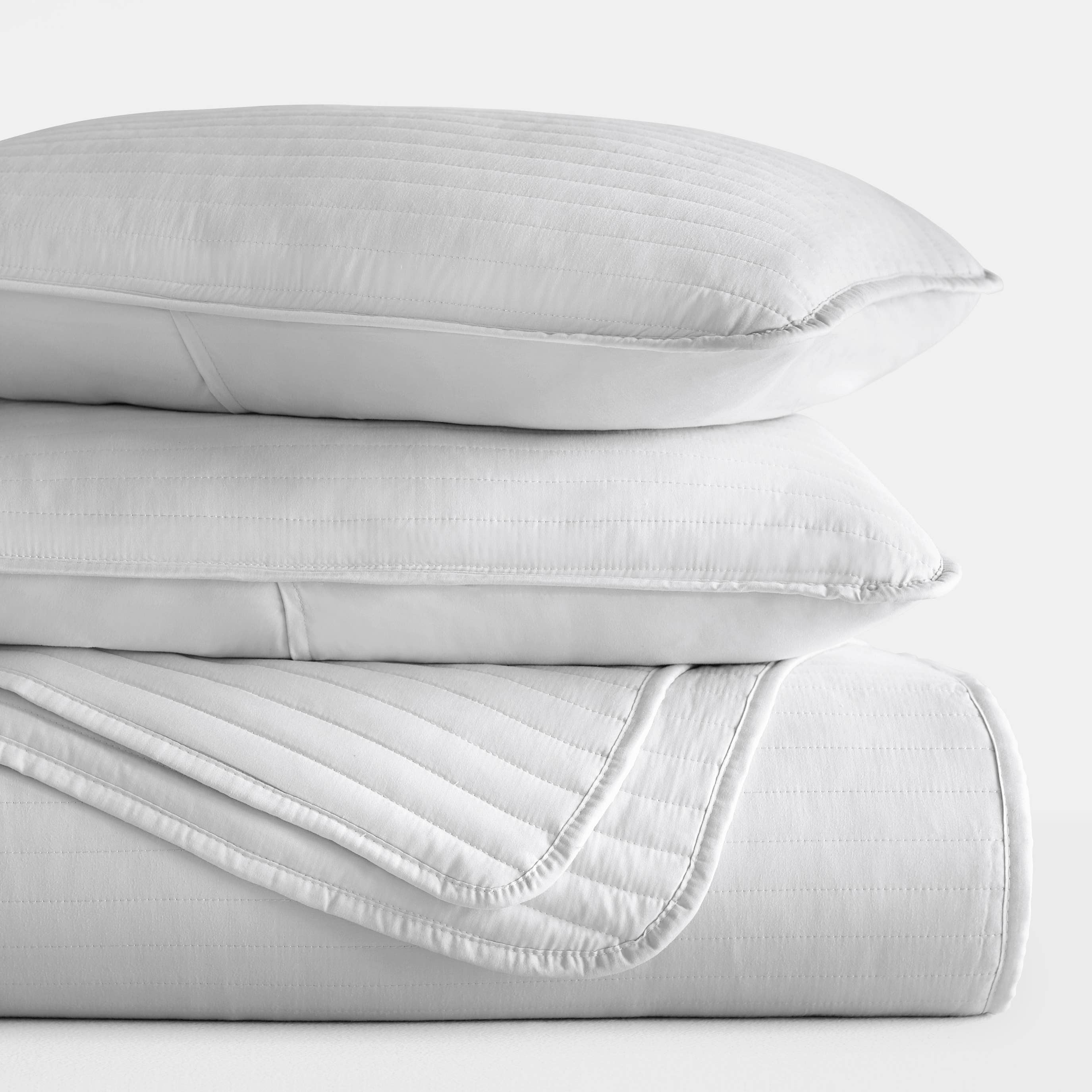 ienjoy Home - Vente Parure de lit - Ensemble de couvre-lit matelassé 3 pièces à rayures iEnjoy Home3