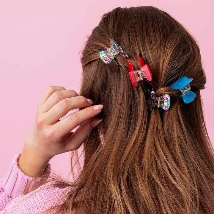 Taylor Elliott Designs - Wholesale Hair Clip - Kids - For Fun - Colorful Confetti Mini Claw Clips - Min. 4 (CC-08)1