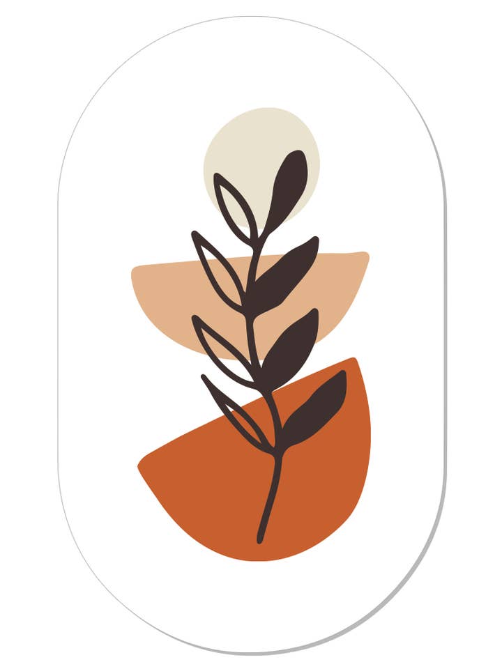 Folha pequena abstrata Muurovaal por atacado de Label2X B.V.