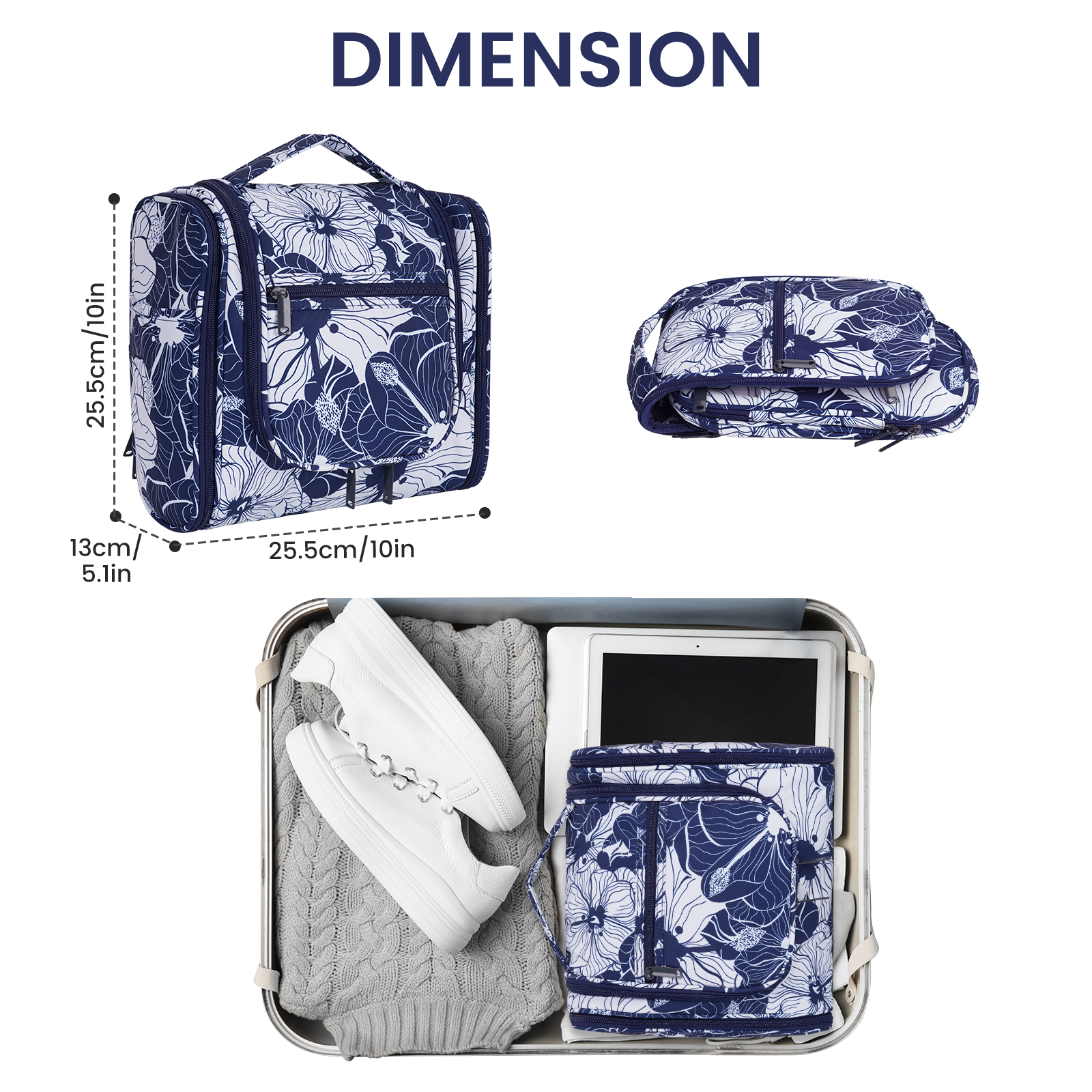 wandf - Wholesale Toiletry bag – women's - NW5126 Travel Toiletry Cosmetic Bag With Handle Women Gift96