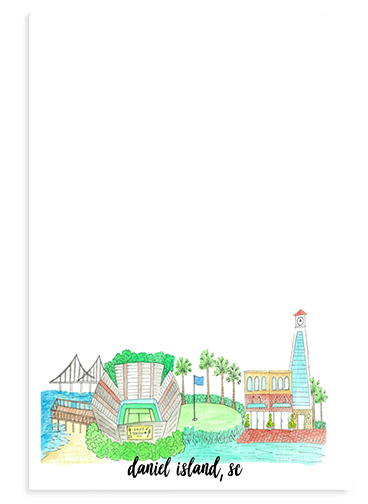 Island Haus Co - Wholesale Tea Towel - Daniel Island SC Tea Towel0