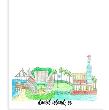 Island Haus Co - Wholesale Tea Towel - Daniel Island SC Tea Towel0
