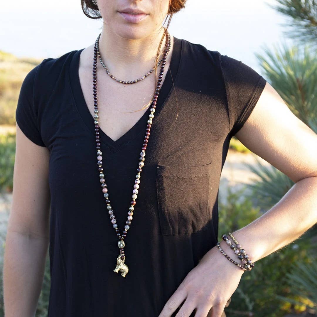 REMOVED BRAND - Wholesale Beaded/Pearl Necklace - Love and Confidence Delicate Gemstone Necklace2