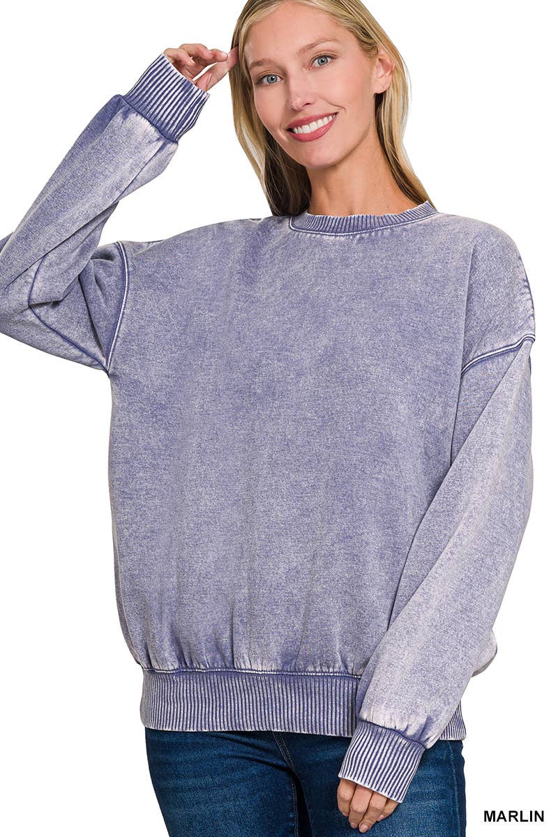 42POPS – Sweatshirt - Mulher por atacado – ',.._ Sweatshirt de Lã Polar Snow Wash2