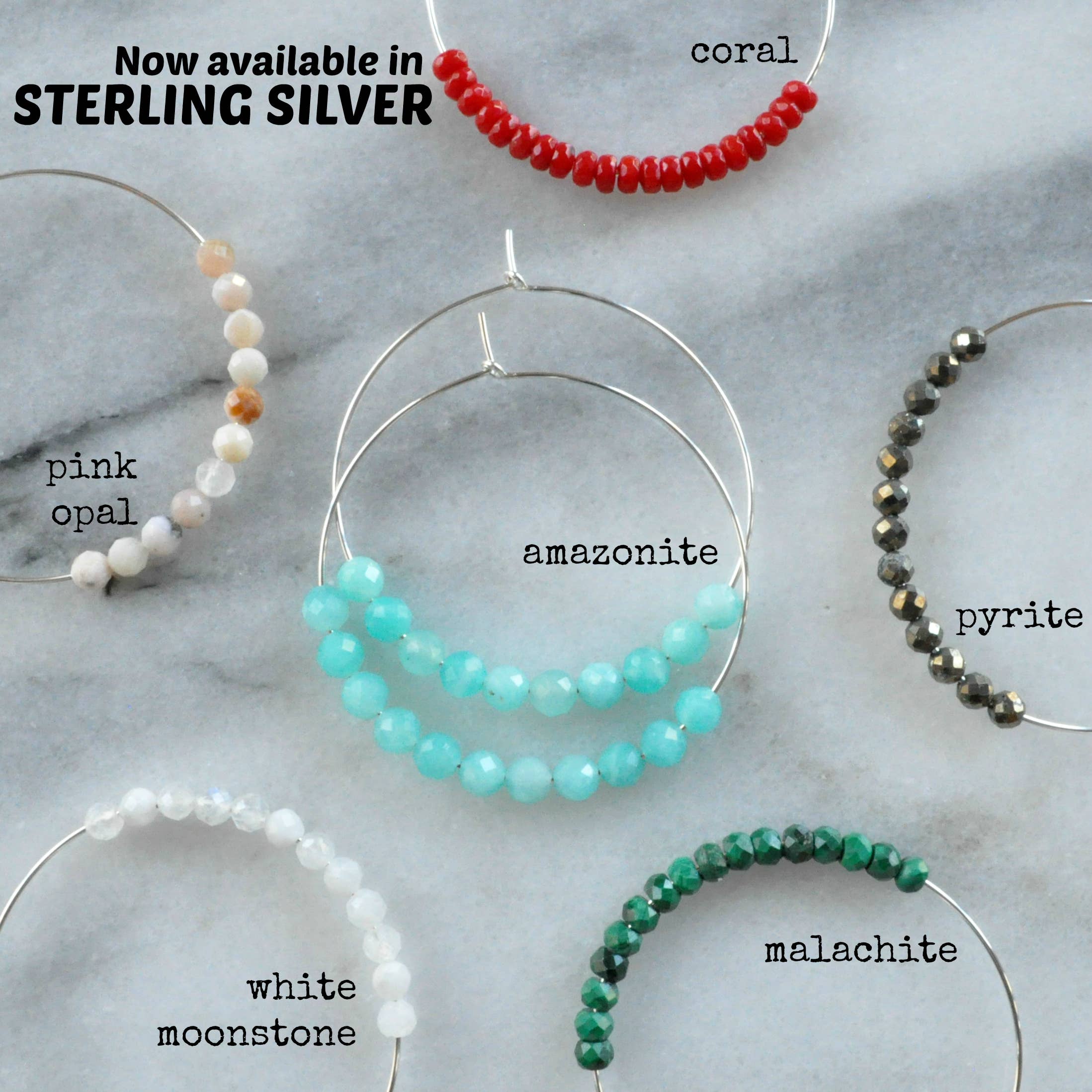 Libby & Smee - Vendita all'ingrosso Orecchini a cerchio - Orecchini a Cerchio in oro con grandi pietre preziose15