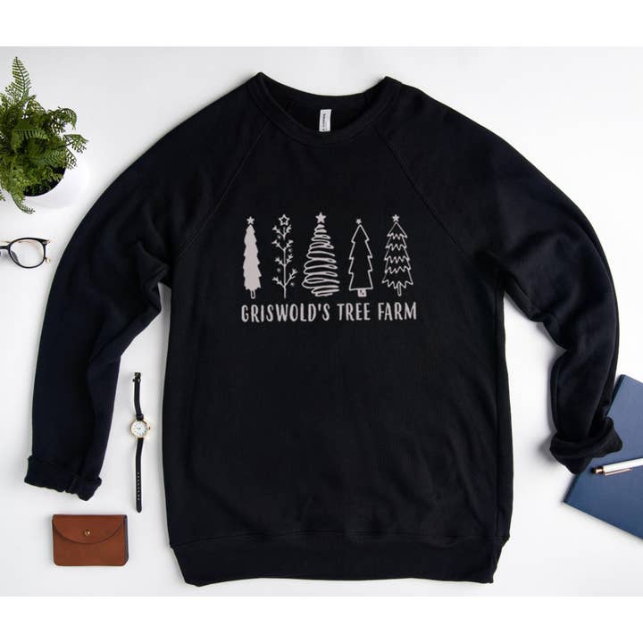 GRISWOLDS TREE FARM Graphic Unisex Fleece Pullover for wholesale by Shamaim