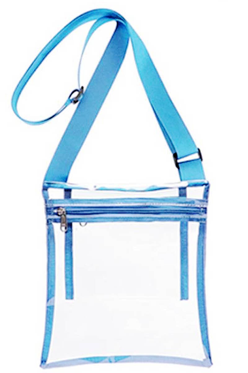 Cap Zone - Vendita all'ingrosso Borsa a tracolla - Donna - Grande Borsa a Tracolla Trasparente Resistente Morbida in TPU per Concerti12