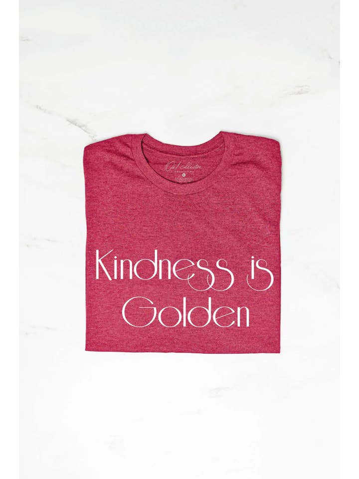 OAT COLLECTIVE – wholesale T-shirts med screentryck – Dam – VÄNLIGHET ÄR GOLDEN Grafisk T-shirt5