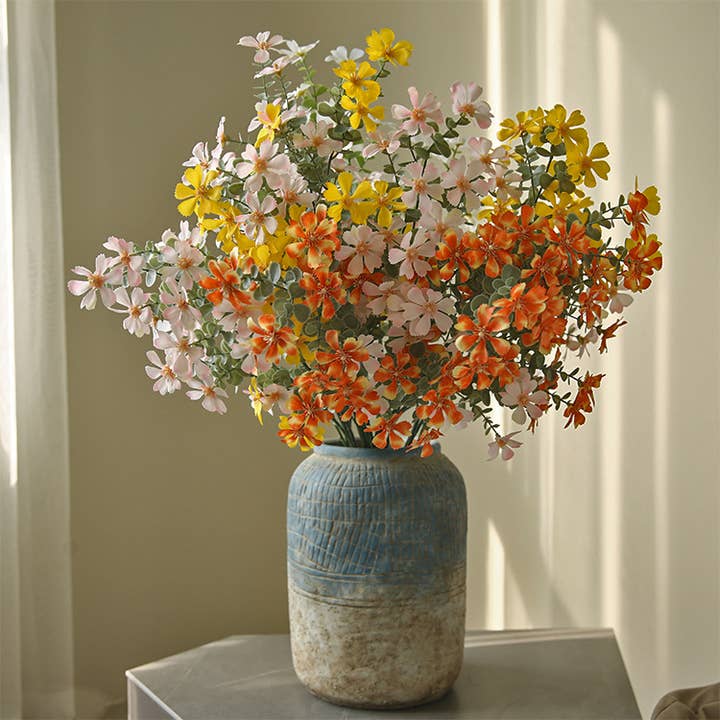 ACNITE Artist Boutique – wholesale Konstgjorda blommor – Höst orange blomma vild tusensköna Blommig dekor för mittstycken