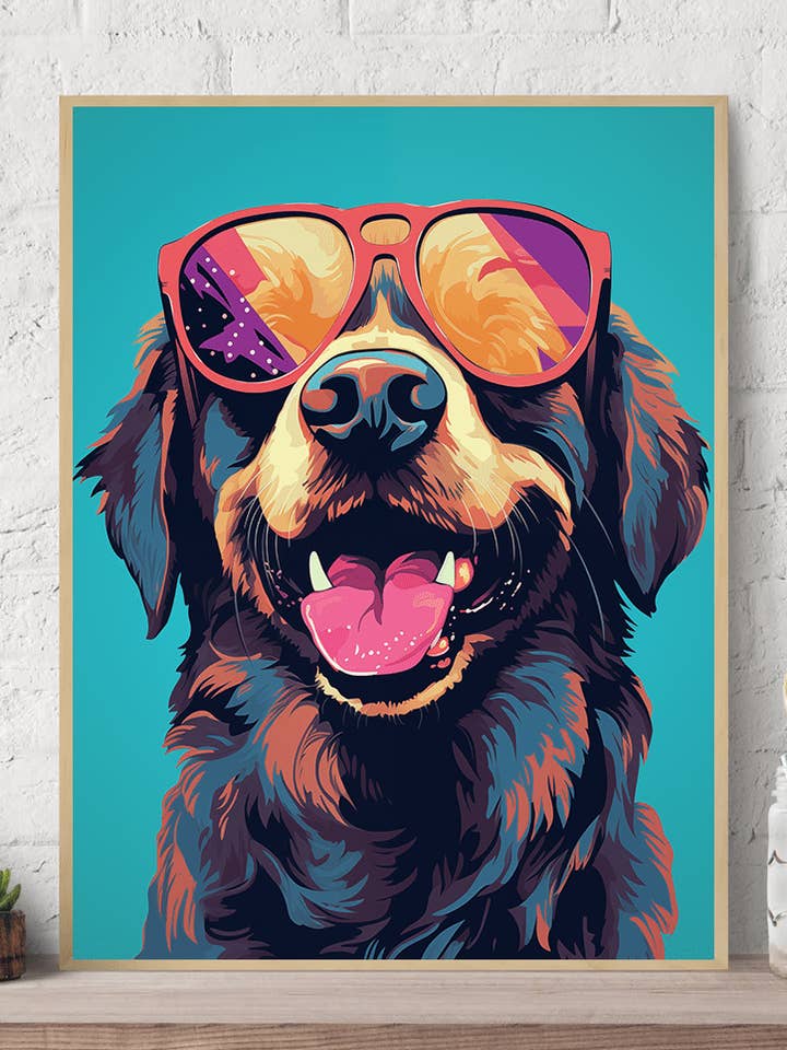 Impression murale sur toile Golden Retriever POP-ART pour la vente par Arttique - Artistry Canvas Prints