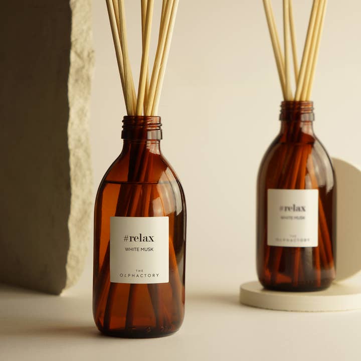 SEVENREEDS – Engroshandel Duftolie med pinde – GENOPFYLDE OLPHACTORY HVIDE MOSKUS