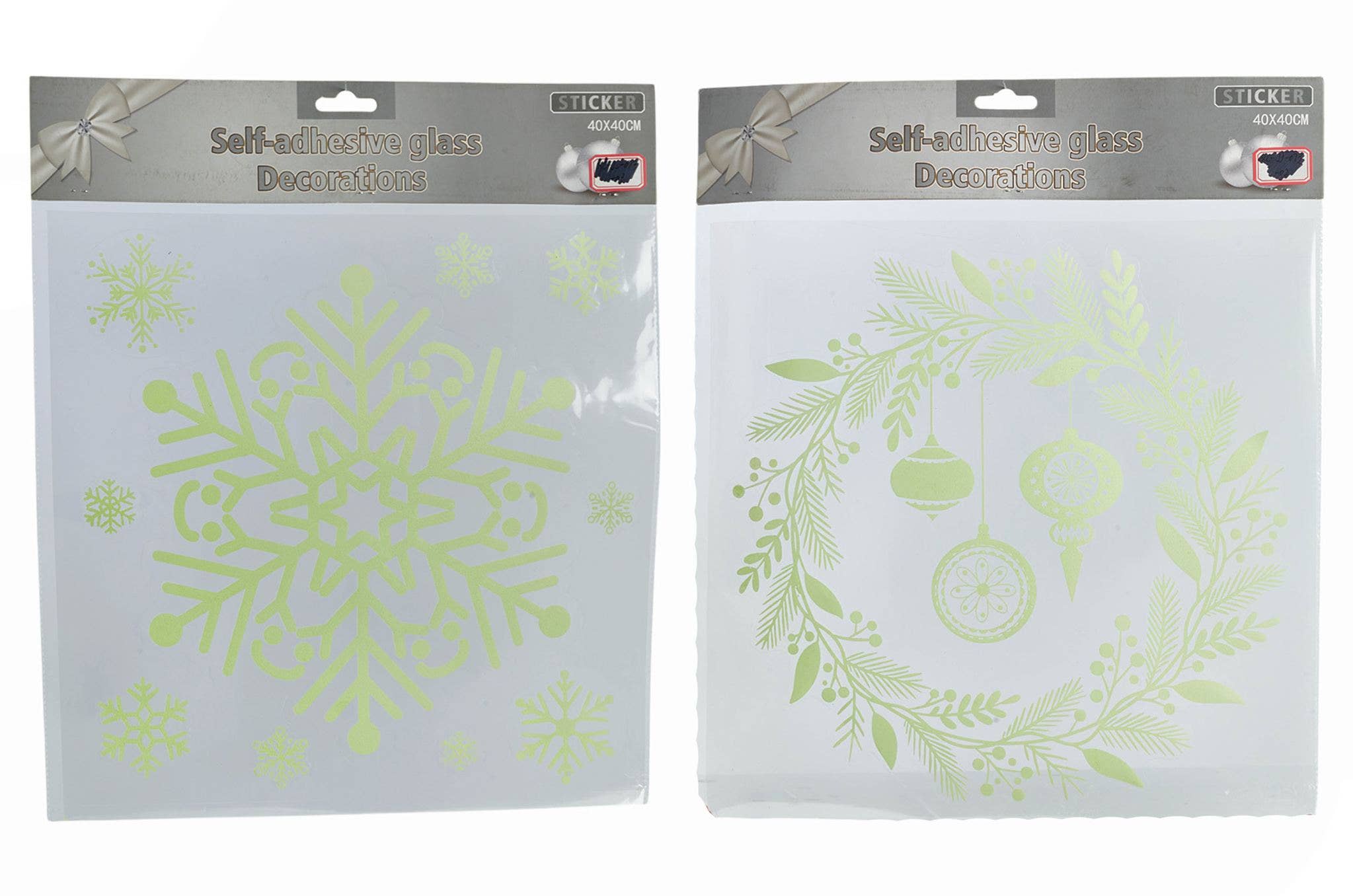 CP INTERNATIONAL - Wholesale Christmas Decoration - Electrostatic Phosphorescent Window Decor #13500