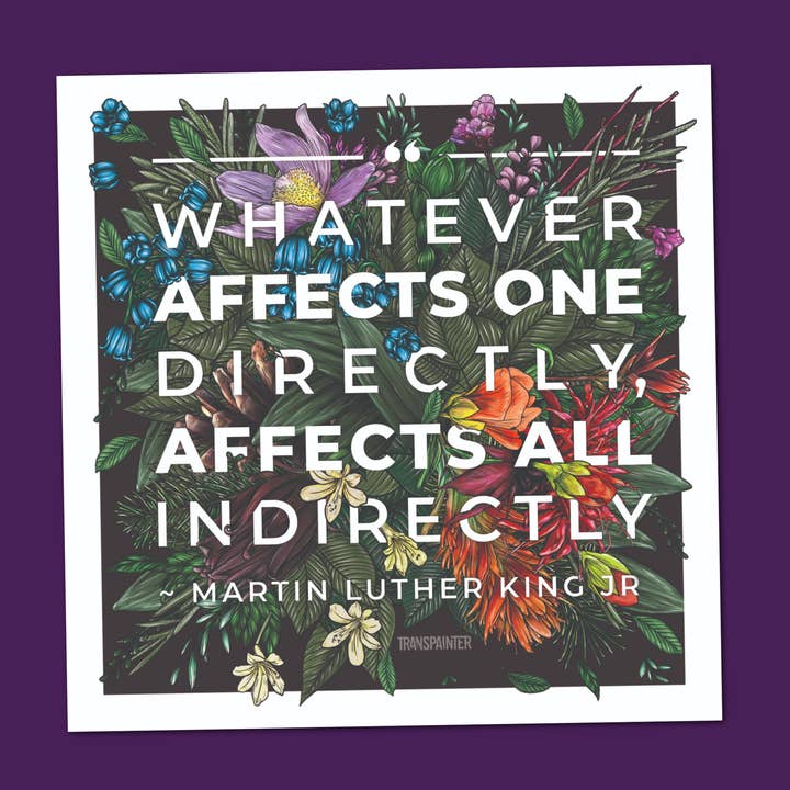 Dr. Martin Luther King Jr Quote Sticker | MLK Day Stickers for wholesale by Transpainter