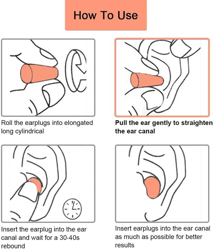 Quality Plugs – Tampões de ouvido por atacado – 50 Pares de Tampões de Espuma de Qualidade para Dormir NRR: 32 dB10
