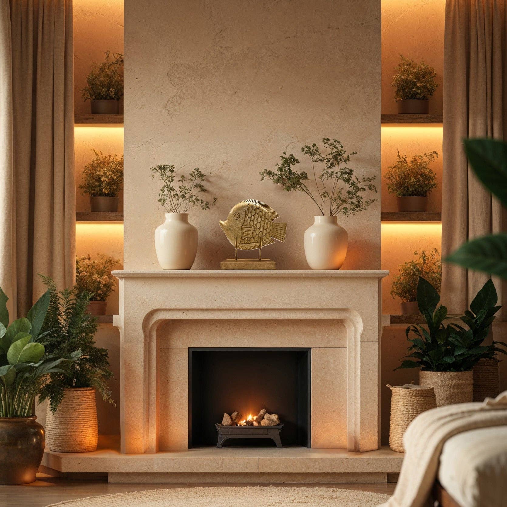 Marrón Susurro del Océano – Escultura de Pez Tallada a Mano en Madera, Decoración Artística para el Hogar de venta al por mayor en Faire3