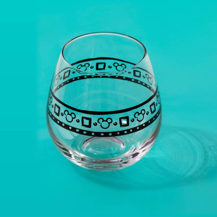 JoyJolt - Wholesale Wine Glass - Disney Geo Picnic Mickey Mouse Stemless Wine Glasses