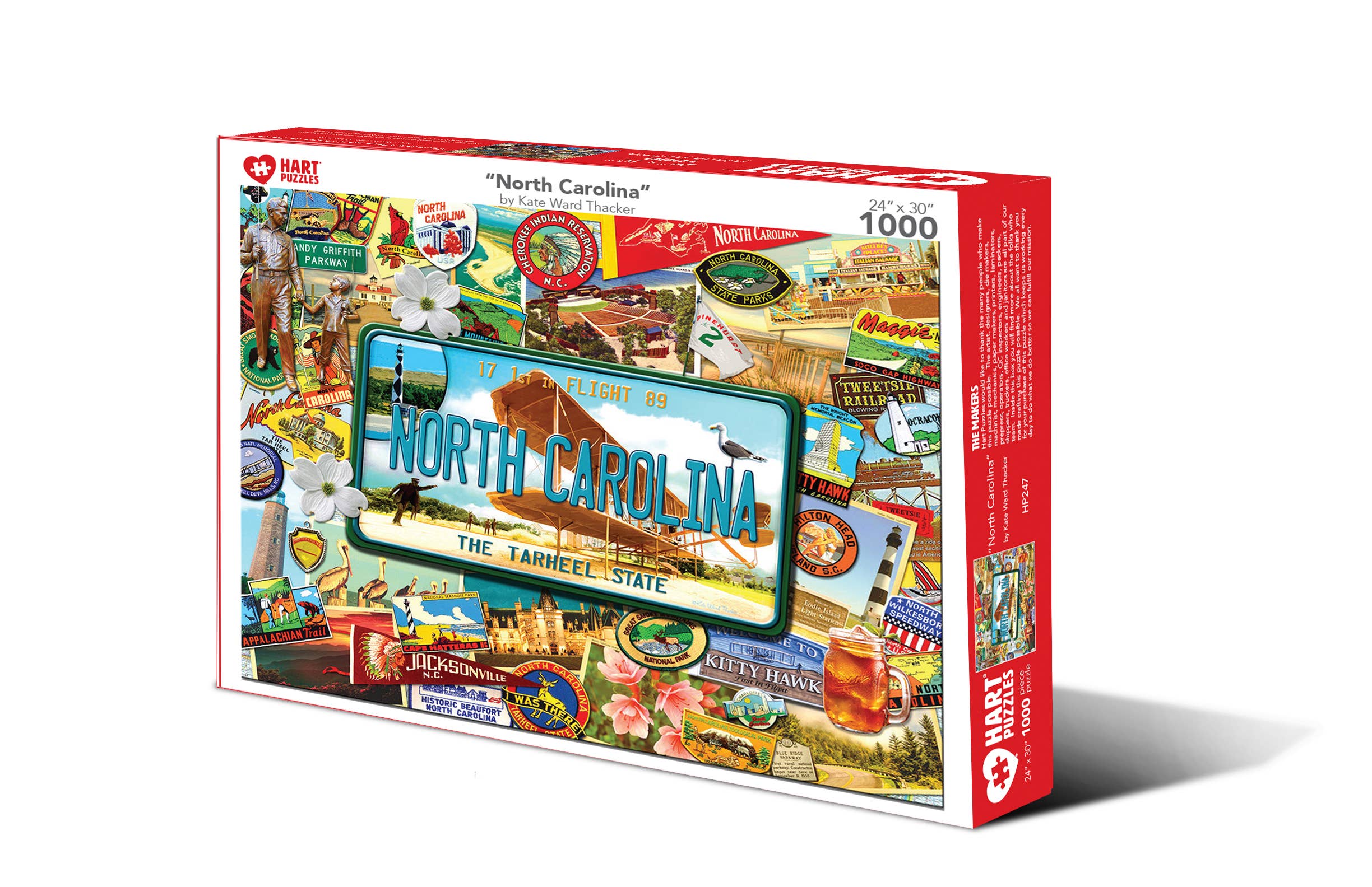 Hart Puzzles - Wholesale Puzzle - Adult - North Carolina by Kate Ward Thacker