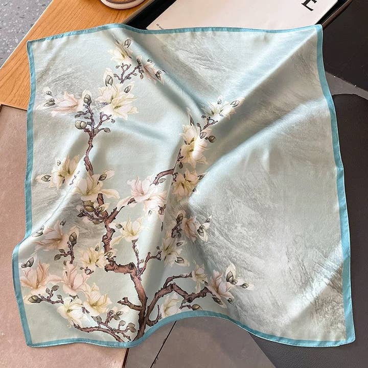 Marayn – Cachecol - Mulher por atacado – Lenço de Seda Coreano Estilo Chic Elegante para Presente19