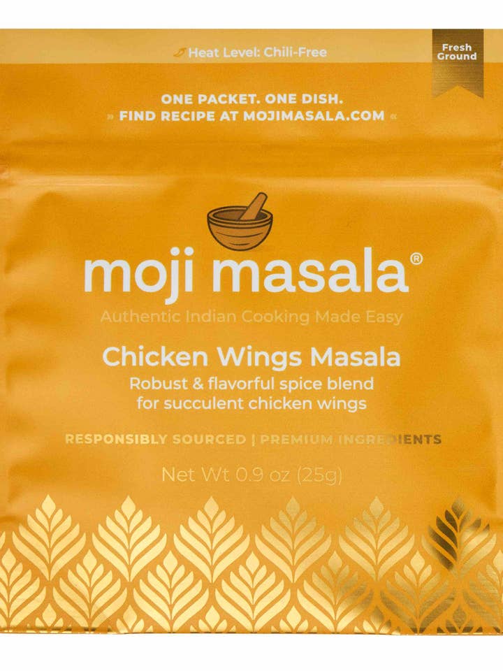 Chicken Wings Masala Indian Spice Blends for wholesale by moji masala® Indian Spice Blends