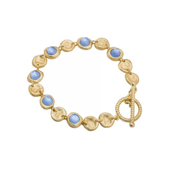 Aziza Stone linked Bracelet for wholesale by Marcia Moran