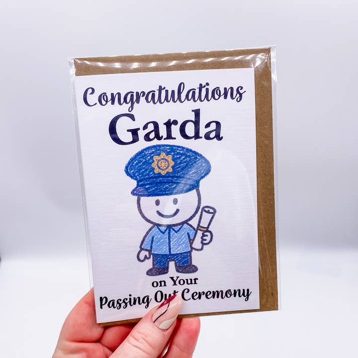 SP Gifts - Wholesale Thank You Card - Garda Passing Out Ceremony Card2